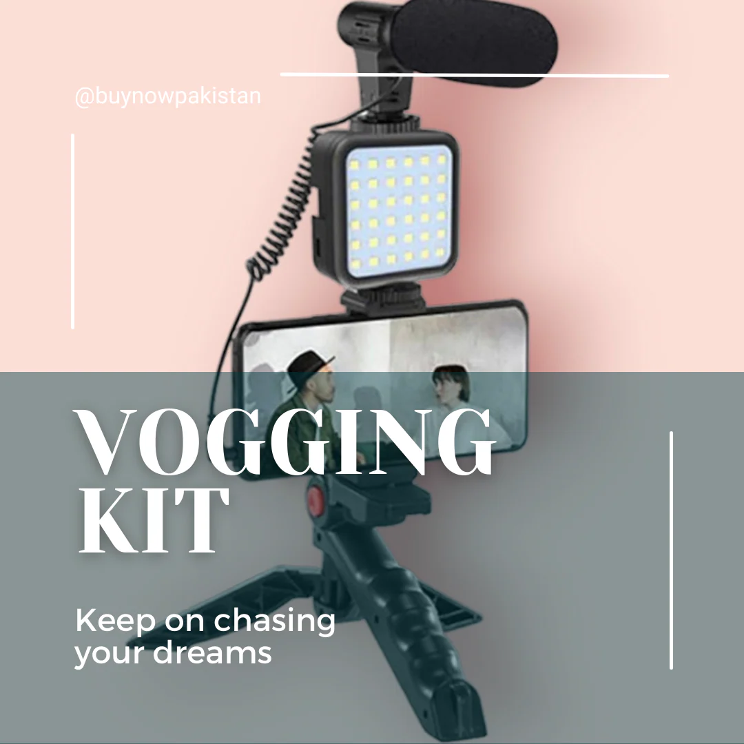 Vlogging Video Making KD49/20 for Smartphone and Camera Vlogging Video Making Kit Studio Kits Video Recording Photography Suit with Microphone LED Fill Light Mini Tripod Kit With Remote