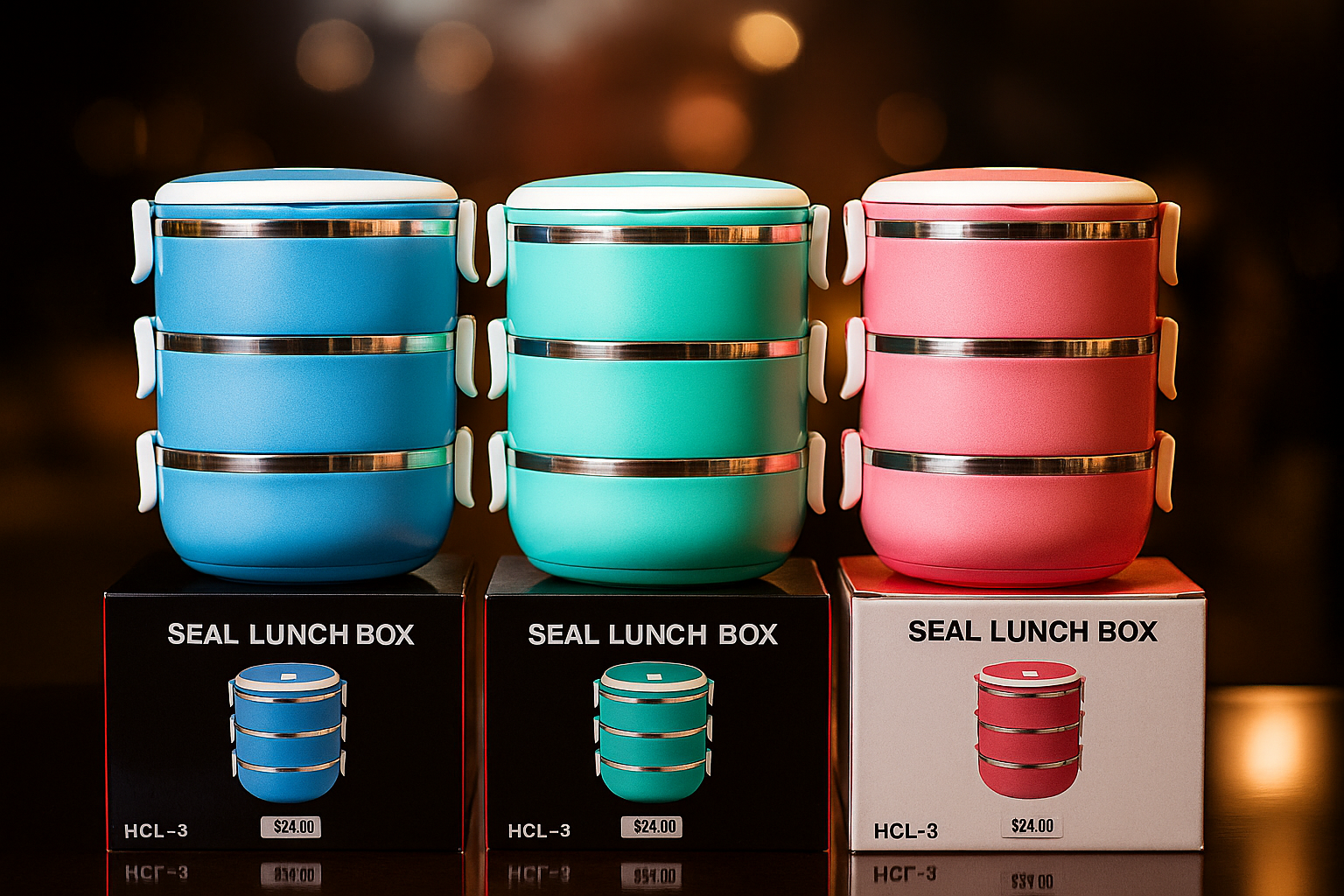 3-Layer Insulated Seal Lunch Box