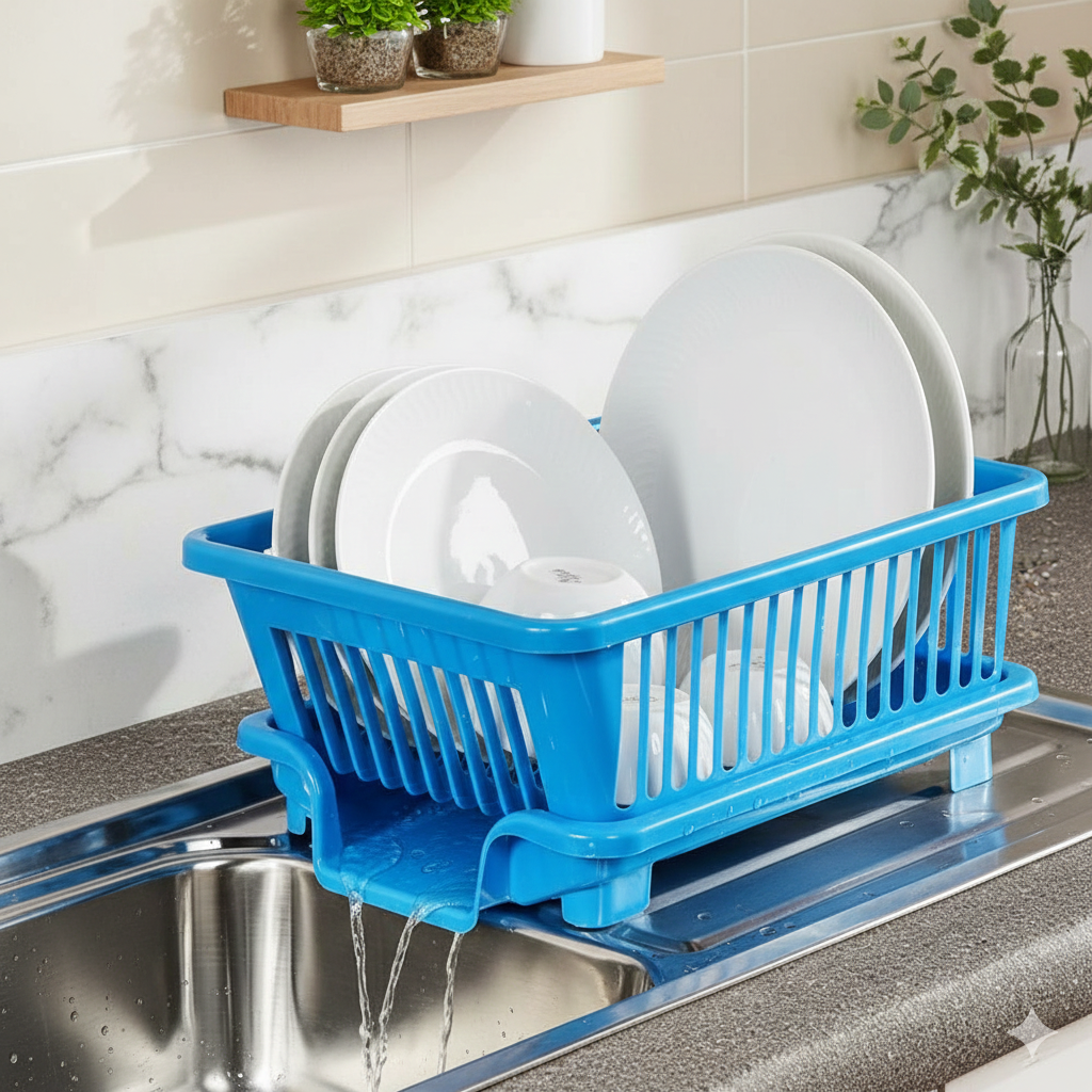 Single Plate Rack Sink Dish Drainer
