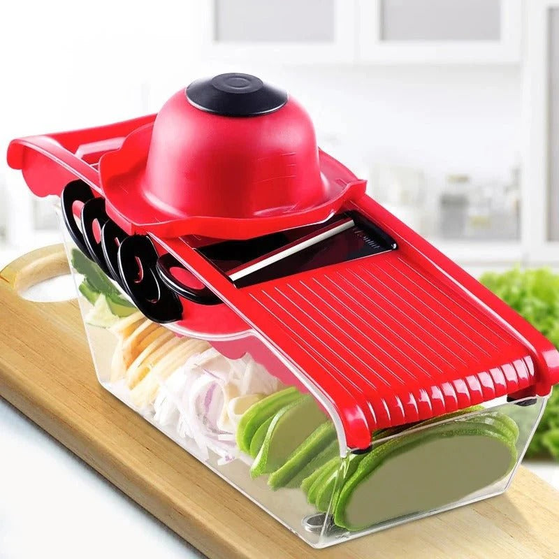 High Quality 10 In 1 Mandoline Slicer Vegetable Grater, Cutter with Stainless Steel Blades