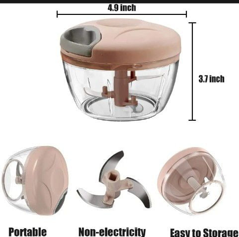 Manual Hand Speedy Garlic Chooper,Eotia Mini Chooper For Vegetable ,Hand pull Dori Chooper