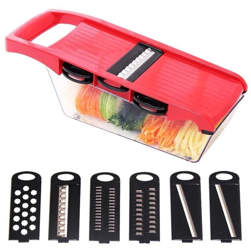 High Quality 10 In 1 Mandoline Slicer Vegetable Grater, Cutter with Stainless Steel Blades
