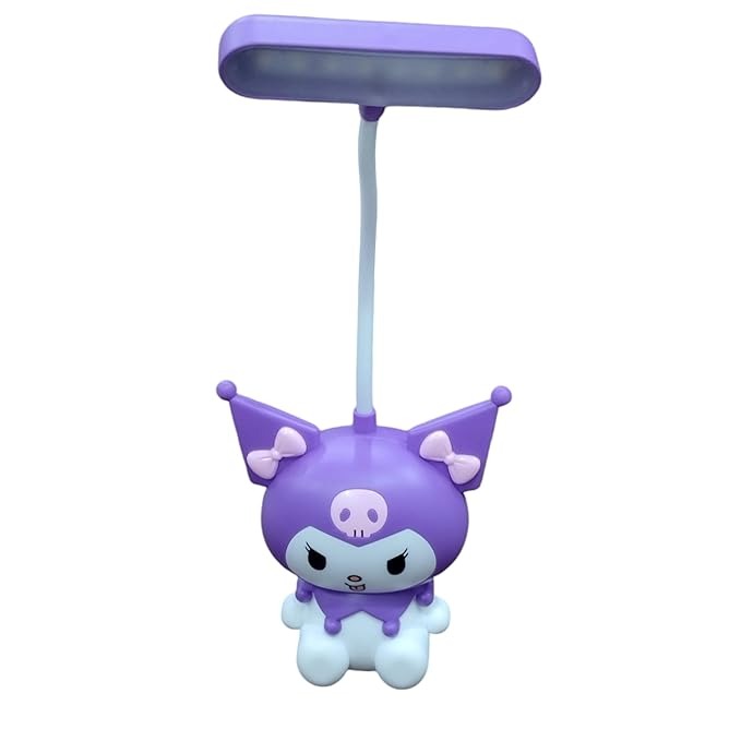 Cutest Newest Sanrio Kuromi Table Lamp with pencil sharpener for Home Office LED Desk Lamp Kids Room Decor