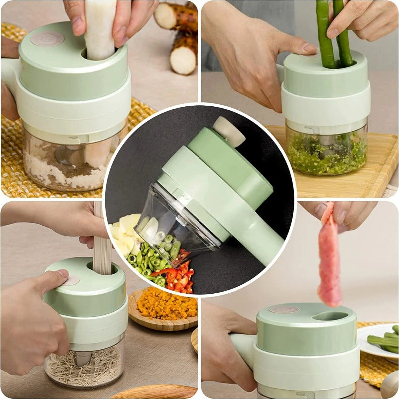 Electric Food Hammer, Kitchen Hammer Chopper Machine, Hammer Processor Chopper with Dual Functionality, Portable Grinder Chopper, Handheld Prep Slicer for Chopping Vegetables Cutting Slicing