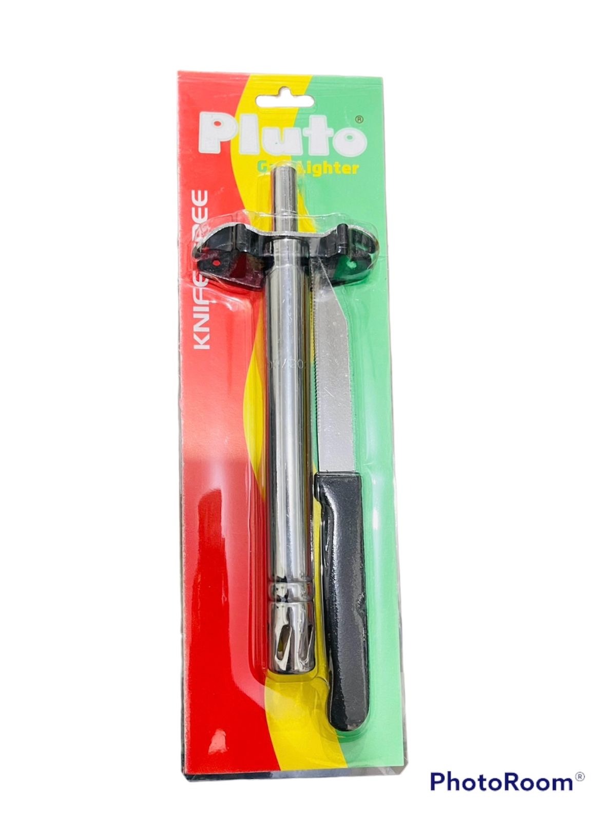 Imported Pluto Kitchen Gas Lighter With Knife - Pluto Lighter for Gas Stove - Stainless Steel