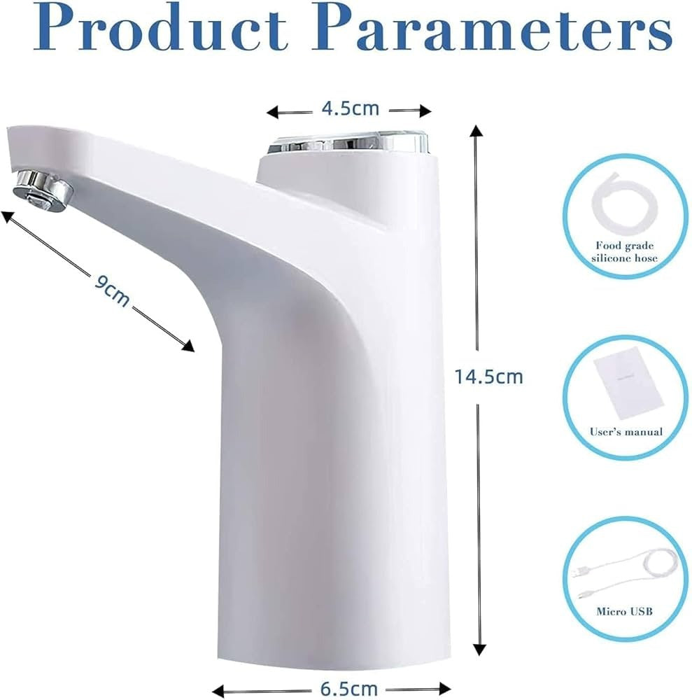 Intelligent Touch Switch USB Charging Automatic Home Drinking Water Pump Durable Portable Electric Drinking Water Dispenser Water Bottle Pump, Upgrade Touch Button Automatic Drinking Water