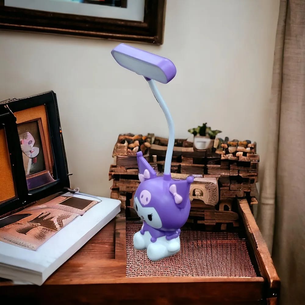 Cutest Newest Sanrio Kuromi Table Lamp with pencil sharpener for Home Office LED Desk Lamp Kids Room Decor