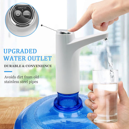 Intelligent Touch Switch USB Charging Automatic Home Drinking Water Pump Durable Portable Electric Drinking Water Dispenser Water Bottle Pump, Upgrade Touch Button Automatic Drinking Water