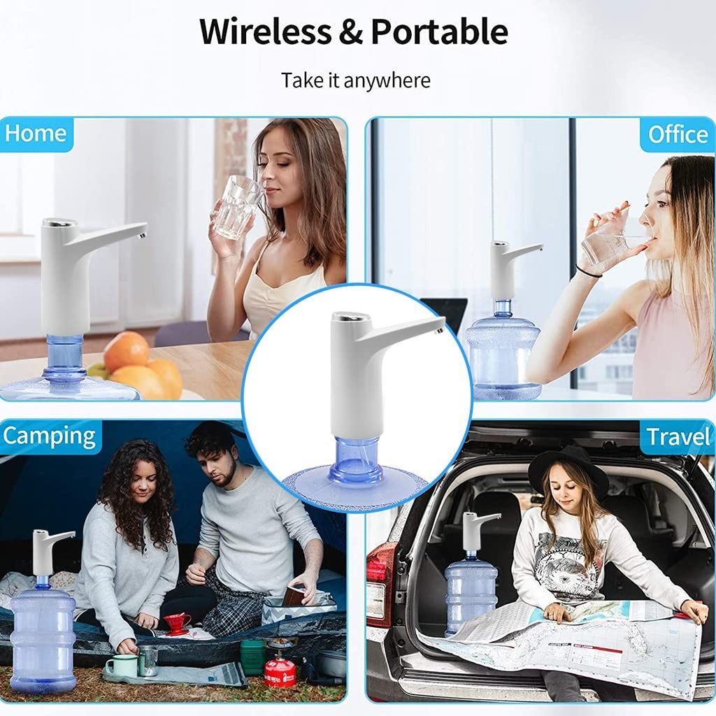 Intelligent Touch Switch USB Charging Automatic Home Drinking Water Pump Durable Portable Electric Drinking Water Dispenser Water Bottle Pump, Upgrade Touch Button Automatic Drinking Water
