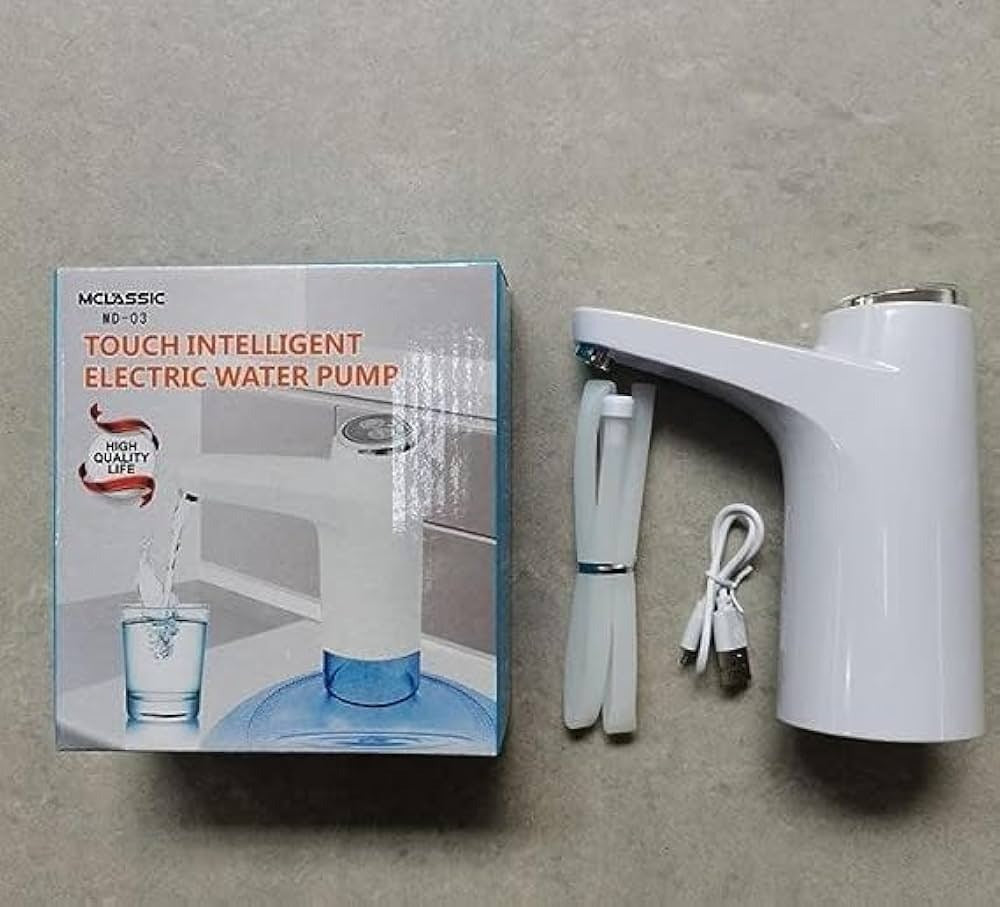 Intelligent Touch Switch USB Charging Automatic Home Drinking Water Pump Durable Portable Electric Drinking Water Dispenser Water Bottle Pump, Upgrade Touch Button Automatic Drinking Water