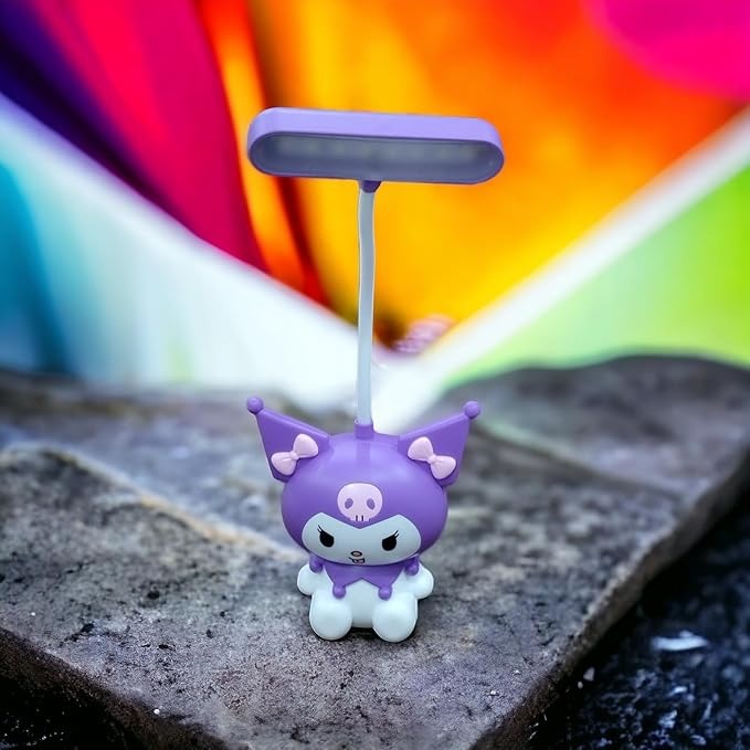 Cutest Newest Sanrio Kuromi Table Lamp with pencil sharpener for Home Office LED Desk Lamp Kids Room Decor