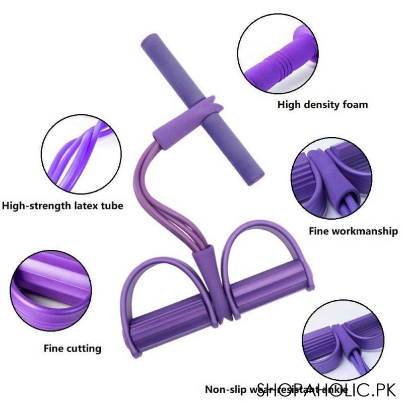 Elastic Pull Silicone Ropes,Tummy Trimmer full body exercise workout,Tension Band for Stomach, Arms, Legs, Abdomen - Yoga Stretching - Stomach Exercise Equipment