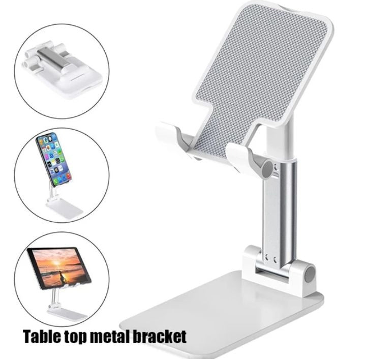 HOT DEALS NO1.Metal Desktop Tablet Holder Table Cell Foldable Extend Support Desk Mobile Phone Holder Stand For iPhone iPad Huawei Adjustable