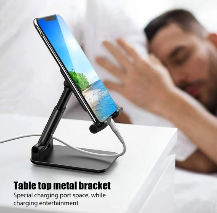HOT DEALS NO1.Metal Desktop Tablet Holder Table Cell Foldable Extend Support Desk Mobile Phone Holder Stand For iPhone iPad Huawei Adjustable