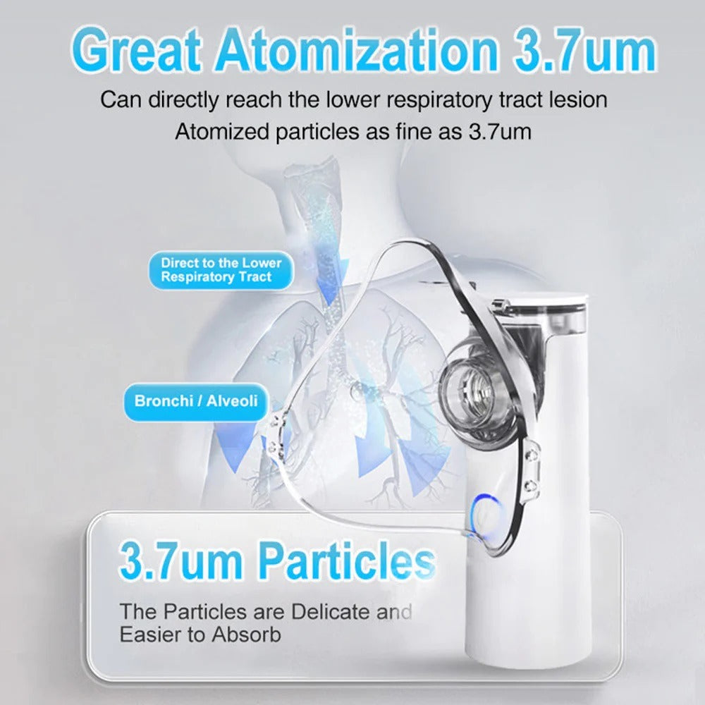 DAN TECHNOLOGY Portable Nebulizer For Asthma Rechargeable Inhaler Nebulizer Machine For Kids And Adults Medical asthma nebulizer